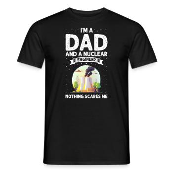 Erneuerbare Nukleare Spruch für Nukleartechnik - Männer T-Shirt - Schwarz - Vorne - AI Model Male 178 light (178cm)