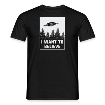 Ich will glauben - Männer T-Shirt - Schwarz - Vorne - AI Model Male 178 light (178cm)
