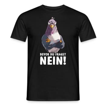 Pigeon Dove Bird Pigeon Breeder Before You Ask - Men's T-Shirt - black - Front - AI Model Male 178 light (178cm)