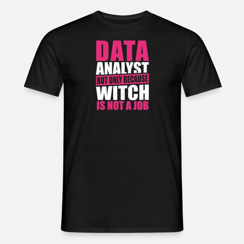 Geek Data Collector Datenanalyse Datenwissenschaft - Männer T-Shirt - Schwarz