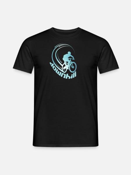 Downhill Mountainbike MTB Mountain biker - Männer T-Shirt - Schwarz