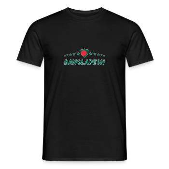 Bangladesh - Men's T-Shirt - black - Front - AI Model Male 178 light (178cm)