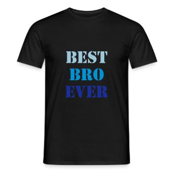Best bro ever - Men's T-Shirt - black - Front - AI Model Male 178 light (178cm)