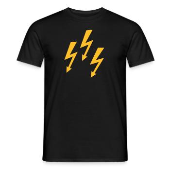 Flash - Men's T-Shirt - black - Front - AI Model Male 178 light (178cm)