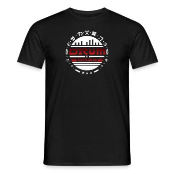 Japanese Style DNB - Men's T-Shirt - black - Front - AI Model Male 178 light (178cm)