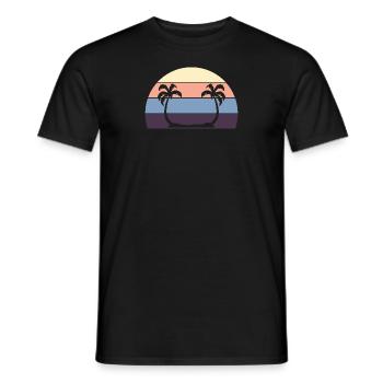 Sommer Strand - Männer T-Shirt - Schwarz - Vorne - AI Model Male 178 light (178cm)
