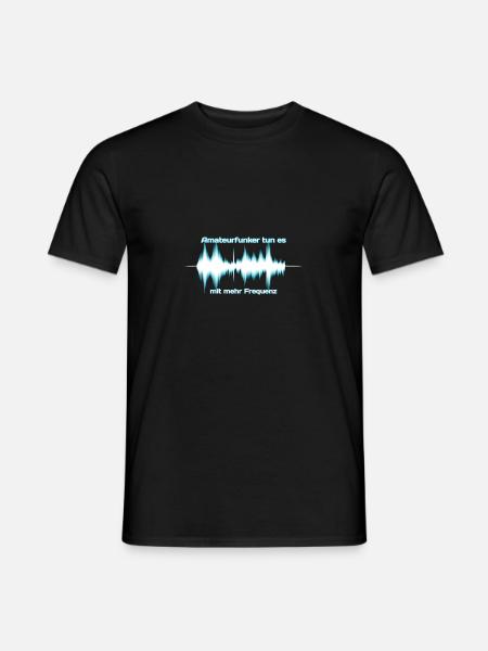 Amateurfunker tun es mit mehr Frequenz - Männer T-Shirt - Schwarz