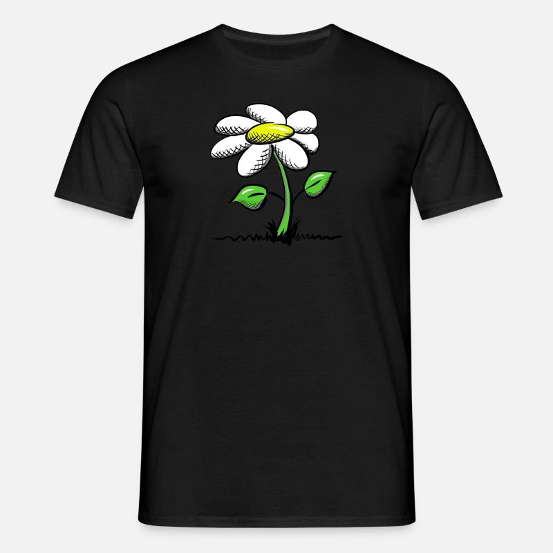 Gaensebluemchen Geschenk - Männer T-Shirt - Schwarz