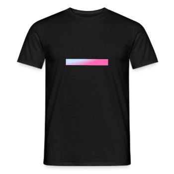Bars Blue & Pink Gradient - Men's T-Shirt - black - Front - AI Model Male 178 light (178cm)