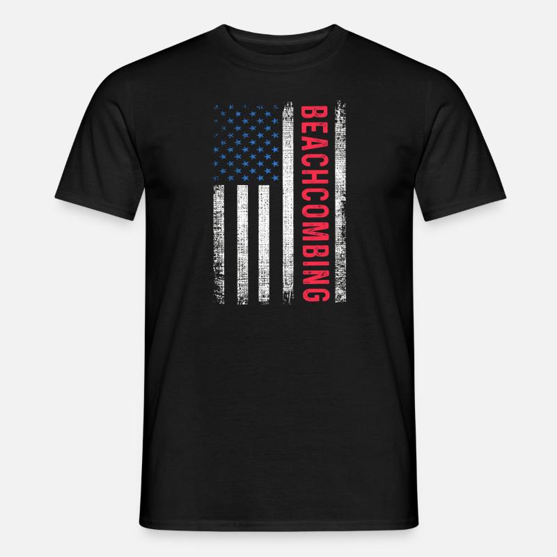 Beachcombing - Männer T-Shirt - Schwarz