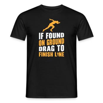 Laufen Läufer Joggen - Männer T-Shirt - Schwarz - Vorne - AI Model Male 178 light (178cm)