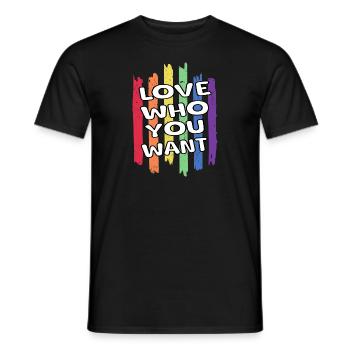 Aime qui tu veux - T-shirt homme - noir - Devant - AI Model Male 178 light (178cm)