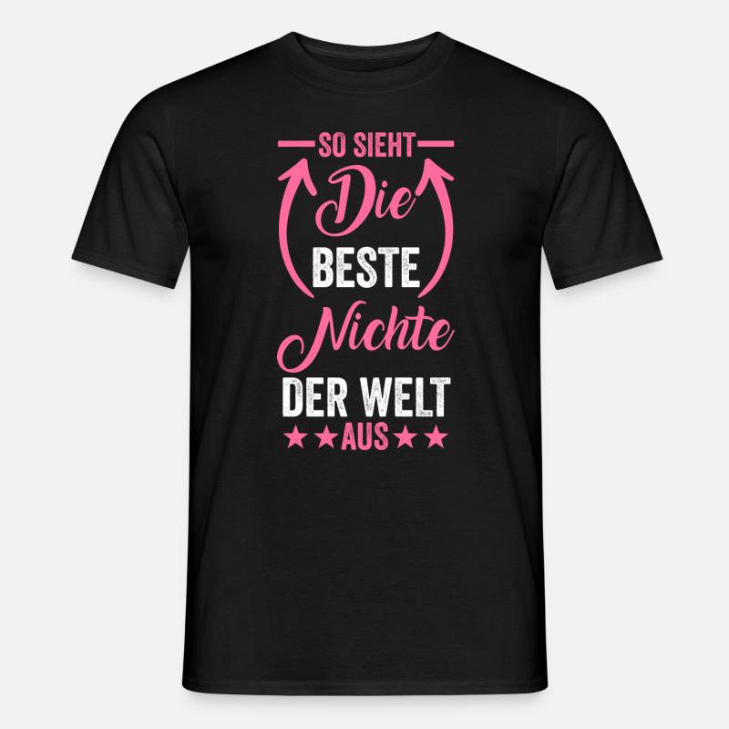 Beste Nichte Der Welt - Männer T-Shirt - Schwarz