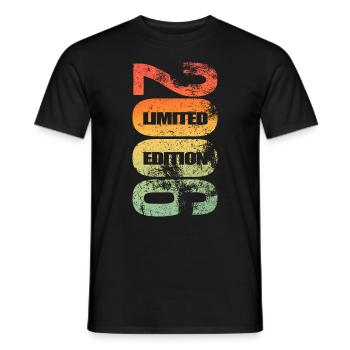 Limited Edition 2006 - Geburtstag 2006 geboren - Männer T-Shirt - Schwarz - Vorne - AI Model Male 178 light (178cm)