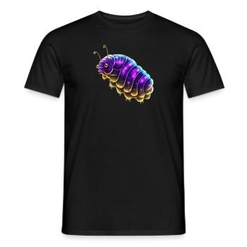 Bärtierchen, Weltall, Tardigrade Kosmos Distressed - Männer T-Shirt - Schwarz - Vorne - AI Model Male 178 light (178cm)
