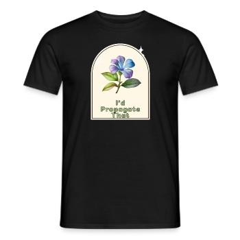 « Je propagerais ça » - Gardener’s Humor Indoor - T-shirt homme - noir - Devant - AI Model Male 178 light (178cm)