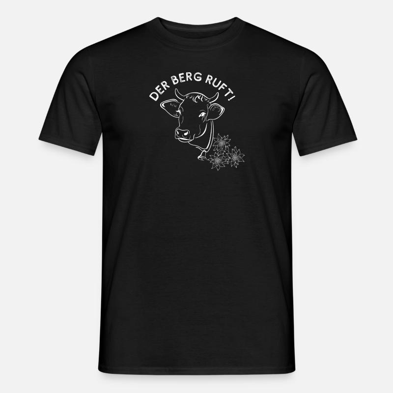 Der Berg ruft! - Männer T-Shirt - Schwarz