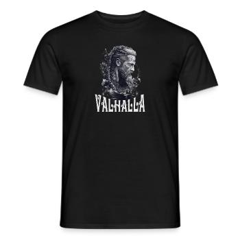 Viking Spirit Nordic Wikinger Valhalla - Männer T-Shirt - Schwarz - Vorne - AI Model Male 178 light (178cm)