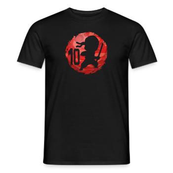 Ninja 10. Geburtstag Junge 10 Jahre alt Kinder - Männer T-Shirt - Schwarz - Vorne - AI Model Male 178 light (178cm)