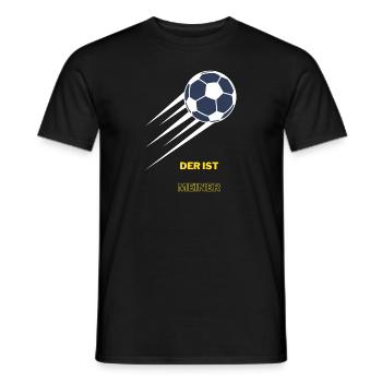Der ist meiner Fußball Tor Fußball T-Shirt - Männer T-Shirt - Schwarz - Vorne - AI Model Male 178 light (178cm)