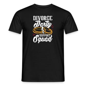 Recently Divorced - Supporting Divorce Party - Men's T-Shirt - black - Front - AI Model Male 178 light (178cm)