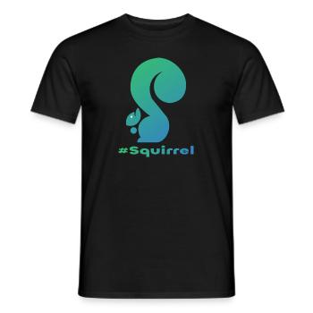 #Squirrel - T-shirt homme - noir - Devant - AI Model Male 178 light (178cm)