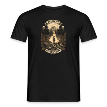 Survival Bushcraft Boy Scout Nature Survival Fan - T-shirt homme - noir - Devant - AI Model Male 178 light (178cm)