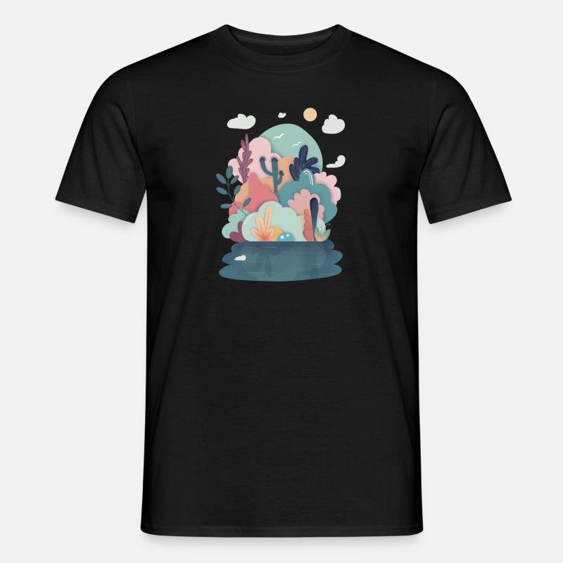 Magic Forest - Männer T-Shirt - Schwarz