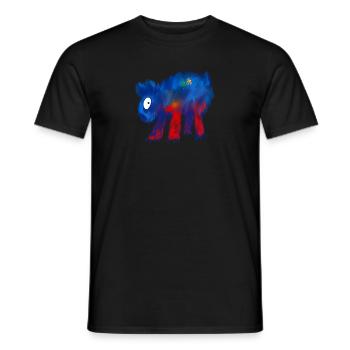 Colorful animal - Men's T-Shirt - black - Front - AI Model Male 178 light (178cm)