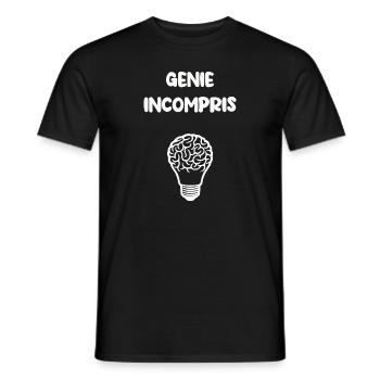 Missverstandenes Genie - Männer T-Shirt - Schwarz - Vorne - AI Model Male 178 light (178cm)