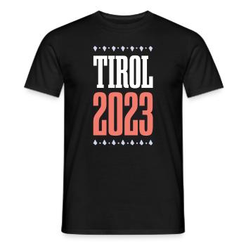 Tyrol 2023 - T-shirt homme - noir - Devant - AI Model Male 178 light (178cm)