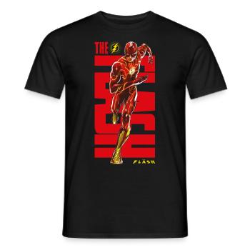 The Flash Running Red Logo - Men's T-Shirt - black - Front - AI Model Male 178 light (178cm)