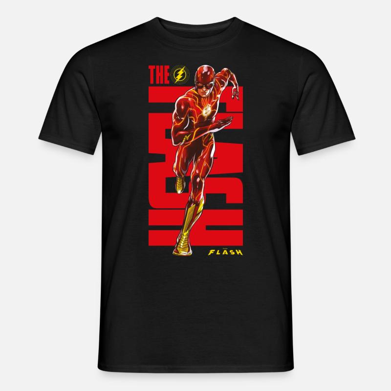 Blitzen kører rødt logo - Mænd T-shirt - sort