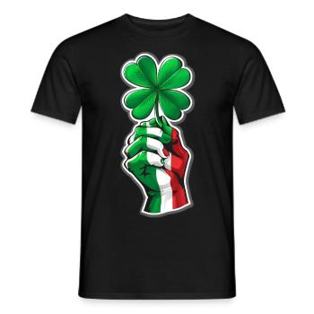 Italy Lucky Charm - Men's T-Shirt - black - Front - AI Model Male 178 light (178cm)