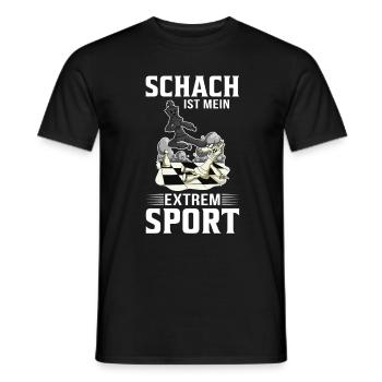 Schach Denksport Schachspieler Schachverein lustig - Männer T-Shirt - Schwarz - Vorne - AI Model Male 178 light (178cm)