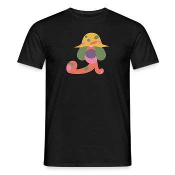 Chien de troupeau Chien avec chapeau - T-shirt homme - noir - Devant - AI Model Male 178 light (178cm)