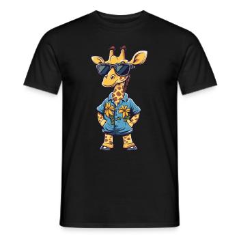 Giraffe Lustig Sommer - Männer T-Shirt - Schwarz - Vorne - AI Model Male 178 light (178cm)