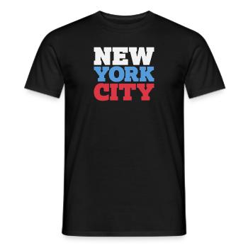 Ville de New York - T-shirt homme - noir - Devant - AI Model Male 178 light (178cm)