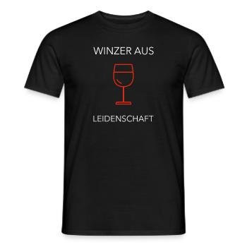 Winzer Wein Weinbauer Rotwein Geschenk - Männer T-Shirt - Schwarz - Vorne - AI Model Male 178 light (178cm)