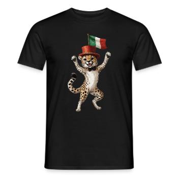 Gepard - Männer T-Shirt - Schwarz - Vorne - AI Model Male 178 light (178cm)