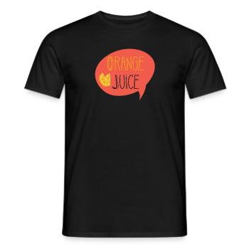 Cadeau de jus d'orange - T-shirt homme - noir - Devant - AI Model Male 178 light (178cm)