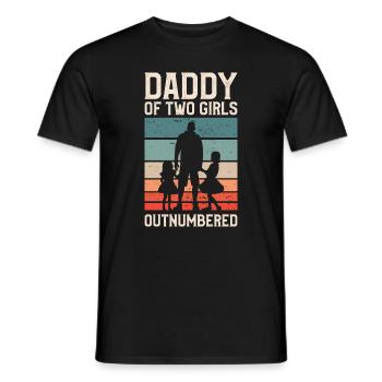 Funny Daughter Gift Idea For Dad - Männer T-Shirt - Schwarz - Vorne - AI Model Male 178 light (178cm)