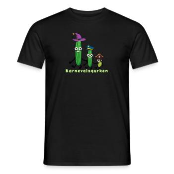 cornichons de carnaval, concombre, carnaval, pirate, marin, - T-shirt homme - noir - Devant - AI Model Male 178 light (178cm)