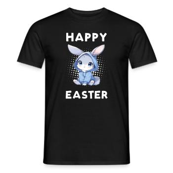 Happy Easter - Easter Bunny - Men's T-Shirt - black - Front - AI Model Male 178 light (178cm)