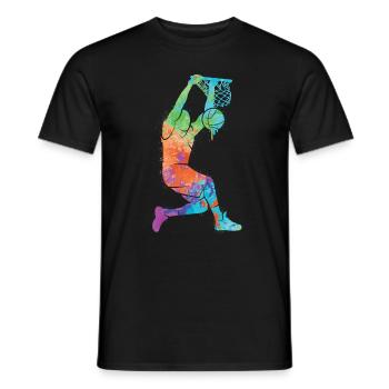 Basket-ball Homme Dunking Enfants Basketball - T-shirt homme - noir - Devant - AI Model Male 178 light (178cm)