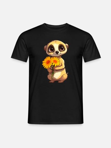 Suricate mignon - T-shirt homme - noir