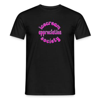 Ice Cream Appreciation Society - Men's T-Shirt - black - Front - AI Model Male 178 light (178cm)