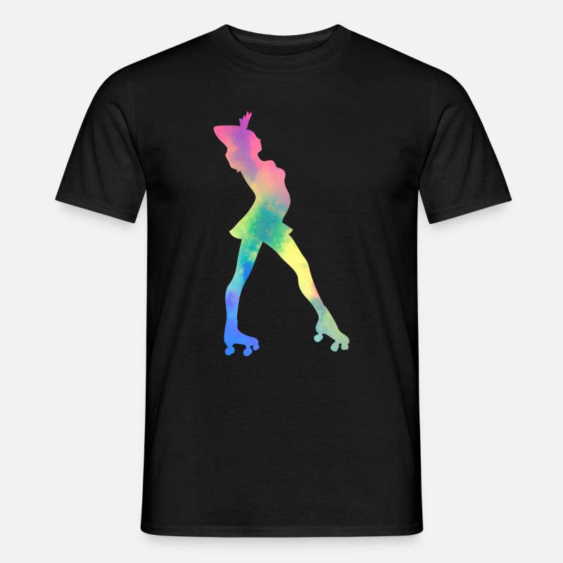 Mädchen Rollerblading Inline Skating Rollerblading - Männer T-Shirt - Schwarz
