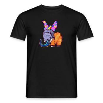 Mammut Baby schlafend - Männer T-Shirt - Schwarz - Vorne - AI Model Male 178 light (178cm)