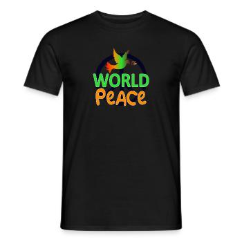 Paix Amour Paix Symbole pour l’Amour Paix - T-shirt homme - noir - Devant - AI Model Male 178 light (178cm)